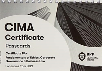 CIMA BA4 Fundamentals of Ethics, Corporate Governance and Business Law