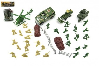 Sada vojáci s doplňky plast v sáčku 18x25cm