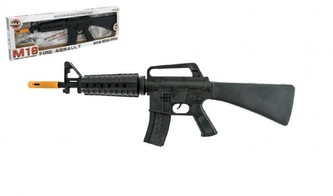 Samopal jiskřící plast 63cm na setrvačník v krabici