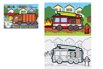 Moje první auta - Omalovánky