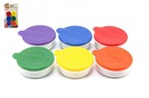 Prstové barvy 6ks x 20ml na kartě 15x28x2cm 18m+