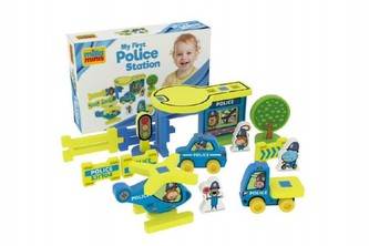 Moje první policejní stanice pěna 25ks v krabici 30x20x7cm 0+