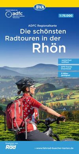 ADFC-Regionalkarte Die schönsten Radtouren in der Rhön