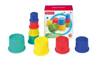Kubus pyramida plast 8ks v krabici Fisher-Price