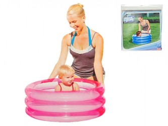 Nafukovací bazének růžový, modrý, průměr 70cm, výška 30cm