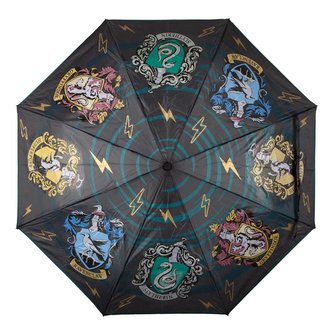 Skládací proměňovací deštník Harry Potter: Erby kolejí - Crest (průměr 108 cm)