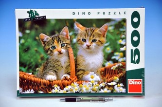 (C) Puzzle Dvě koťátka 47x33cm 500 dílků v krabici