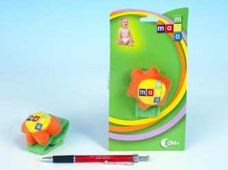 Chrastítko na zápěstí kytička Maamaa plyš na kartě od 0 měsíců