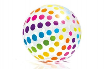 Míč Jumbo proužek/puntík