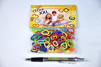 Céčka XXL a jiné tvary barevná cca 160ks v sáčku