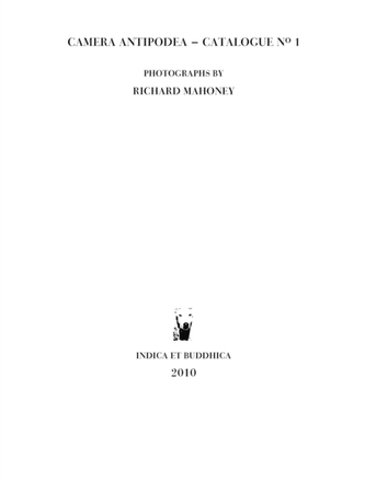 Camera Antipodea - Catalogue No. 1