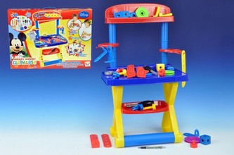 KMS Pracovní stůl/Ponk Mickey Mouse Clubhouse 30 doplňků v krabici 58x43x10cm