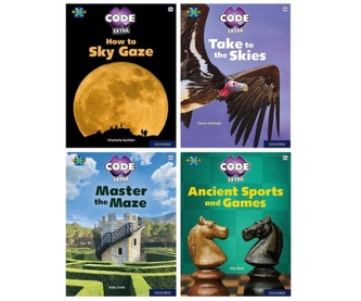 Project X CODE Extra: White and Lime Book Bands, Oxford Levels 10 and 11: Sky Bubble and Maze Craze, Mixed Pack of 4 Project X CODE Extra: White and Lime Book Bands, Oxford Levels 10 and 11: Sky Bubble and Maze Craze, Mixed Pack of 4