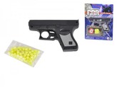 Pistole na kuličky 10cm + kuličky na kartě
