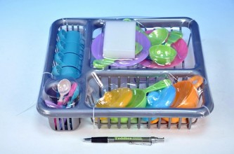Sada Nádobí s odkapávačem plast 19ks