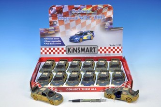 Auto Kinsmart Subaru Impreza WRC 2007 kov 12cm na zpětný chod asst