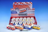 Autobus Kinsmart VW Classic 1962 Peace and love kov 13cm asst 4 barvy