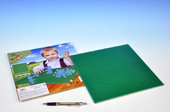 Stavebnice BanBao základní deska zelená 25,5x25,5cm