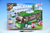 Stavebnice BanBao Autobus 372ks + 3 figurky v krabici 33x24x6,5cm