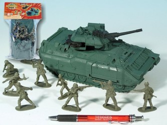 Sada vojáci s tankem