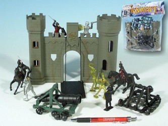 Rytířská sada s hradbou 20ks v sáčku