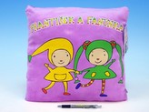 KMS Polštář František a Fanynka plyš 32x32cm v sáčku od 0 měsíců