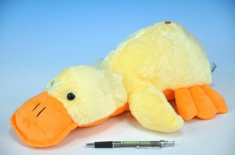 Kačenka plyš 40cm ležící s mašličkou na baterie se zvukem od 0 měsíců