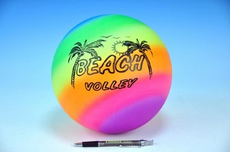 Míč duhový Beach volley 21cm 120g v síťce od 24 měsíců