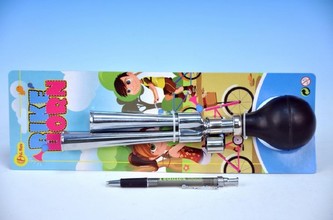 Klakson trumpeta kov 27cm na kartě