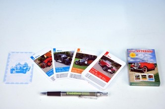 Kvarteto Auta veteráni společenská hra - karty v papírové krabičce