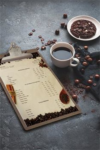 Jídelní lístek Securit CLIPBOARD RANGE A4, se sponou