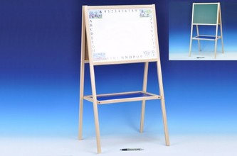 Tabule skládací A dřevo 44x90cm není magnetická 3 barvy