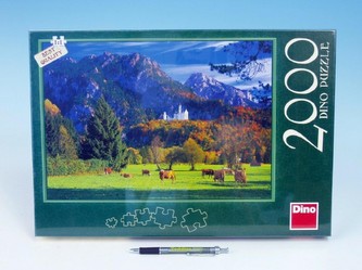 Puzzle Neuschweistein 97x69cm 2000 dílků v krabici 43x30x5,5cm