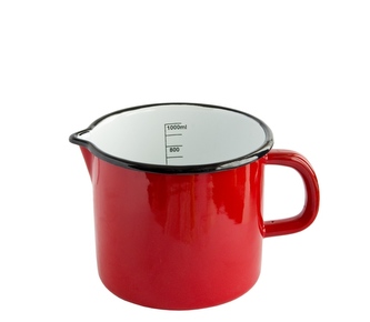 Hrnek smalt 12 cm  1,0l s výlevkou
