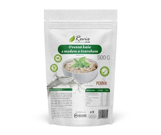 Revix by Maxxwin - Ovesná kaše s medem a tvarohem 500g 10 porcí - vánoční perníková Revix by Maxxwin - Ovesná kaše s medem a tvarohem 500g 10 porcí - vánoční perníková