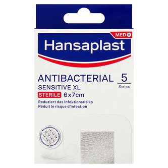 Hansaplast Med Sensitive Silver XL náplast 5 ks