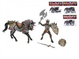 Dračí rytíř 10cm s koněm 15cm a doplňky 4druhy v sáčku