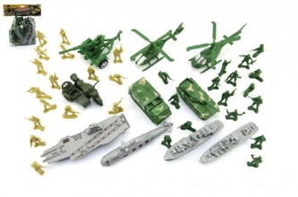 Sada vojáci s doplňky plast v sáčku 24x29cm