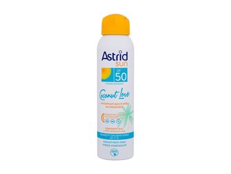 Astrid Neviditelný suchý sprej na opalování OF 50 Coconut Love 150 ml unisex