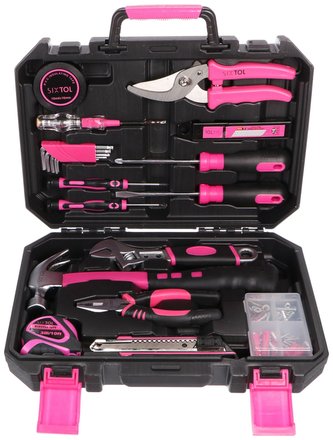 Sada nářadí SIXTOL SX3026 HOME PINK 88 88ks