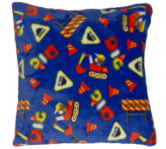 Polštářek Mazlík - dětský motiv - staveniště - 38x38cm