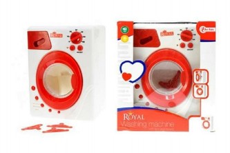 Pračka plast 19cm na baterie se zvukem se světlem v krabici