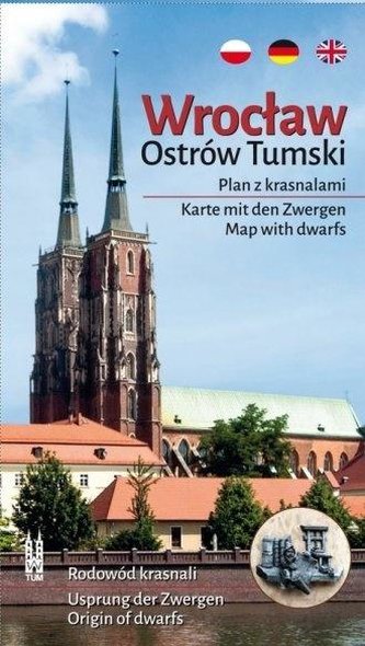 Wrocław. Ostrów Tumski. Plan z krasnalami