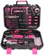 Sada nářadí SIXTOL SX3027 HOME PINK 128 128ks