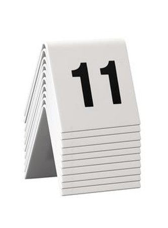 Rozlišovací tabulka Securit TABLE SIGNS čísla 11-20, 10ks