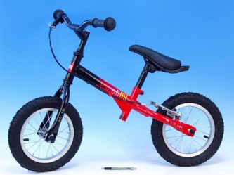 Odrážedlo 12 černá/červená