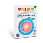 Voskové pastelky PRIMO akvarelové, 9 x 80mm, 10ks, kovový box