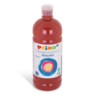 Prstová barva PRIMO, 1000ml, hnědá