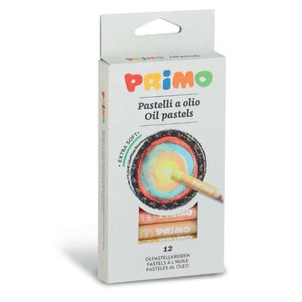 Olejové křídy PRIMO, 10 x 60mm, 12ks, papírový obal