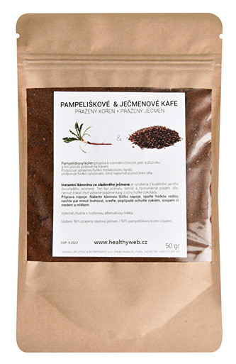 Life Style Směs pampeliškové a ječmenové kávy mleté 50 g